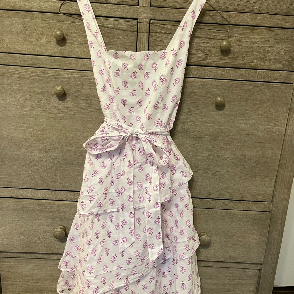 NWT J. Crew Floral Pink Sleeveless Dress